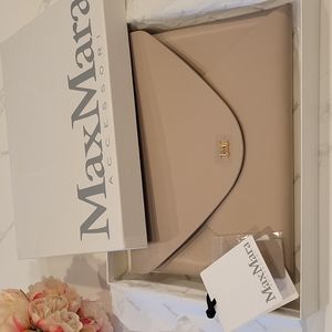 NWT MaxMara ITALY Leather Slipcover / Clutch